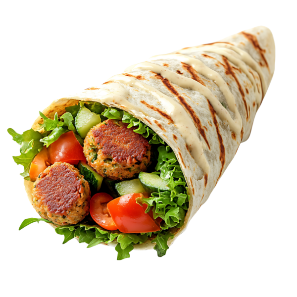 a-close-up-of-a-tasty-falafel-wrap-with-vegetables-and-tahini-sauce-isolated-on-transparent-background-free-png a-close-up-of-a-tasty-falafel-wrap-with-vegetables-and-tahini-sauce-isolated-on-transparent-background-free-png
